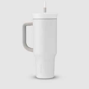 Owala White Water Bottle with Handle